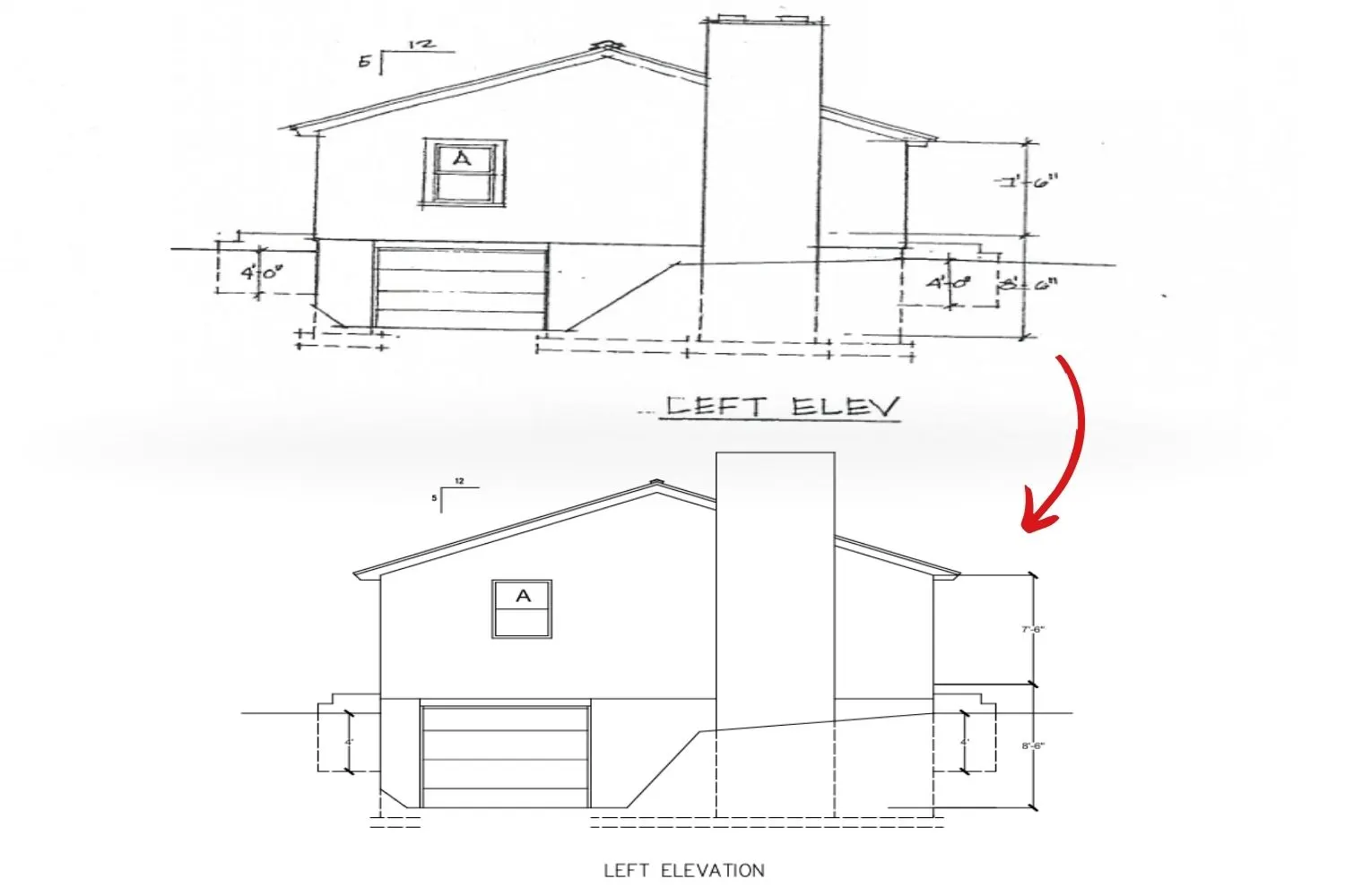 Building Elevations - PDF to CAD Conversion - 4