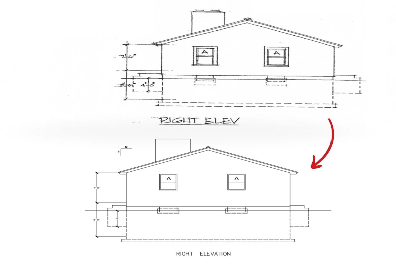 Building Elevations - PDF to CAD Conversion - 5