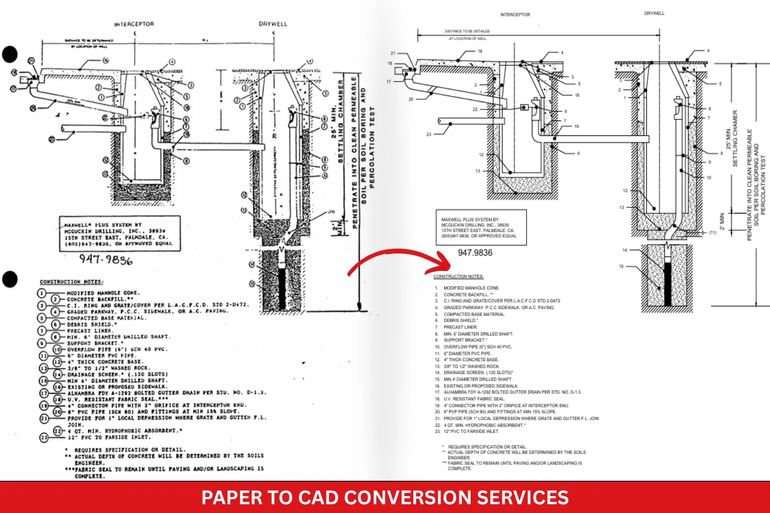 Paper to CAD Conversion Services